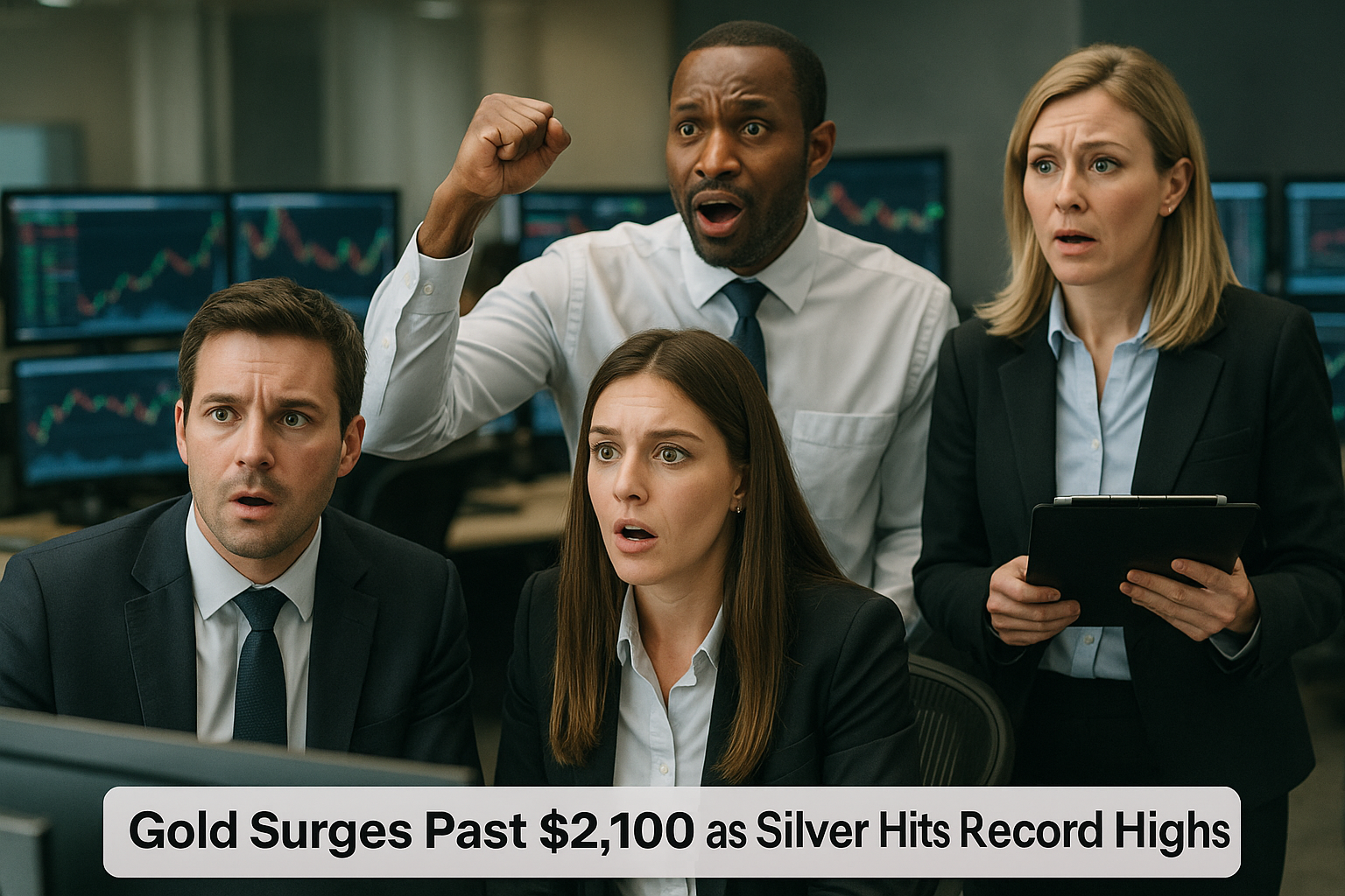Gold Surges Past $5,100 as Silver Hits Record Highs on Safe Haven Demand