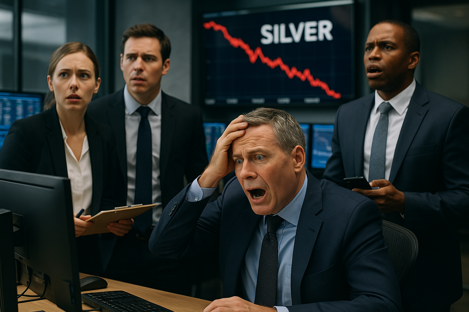 Silver Crashes 15% as Precious Metals Selloff Deepens