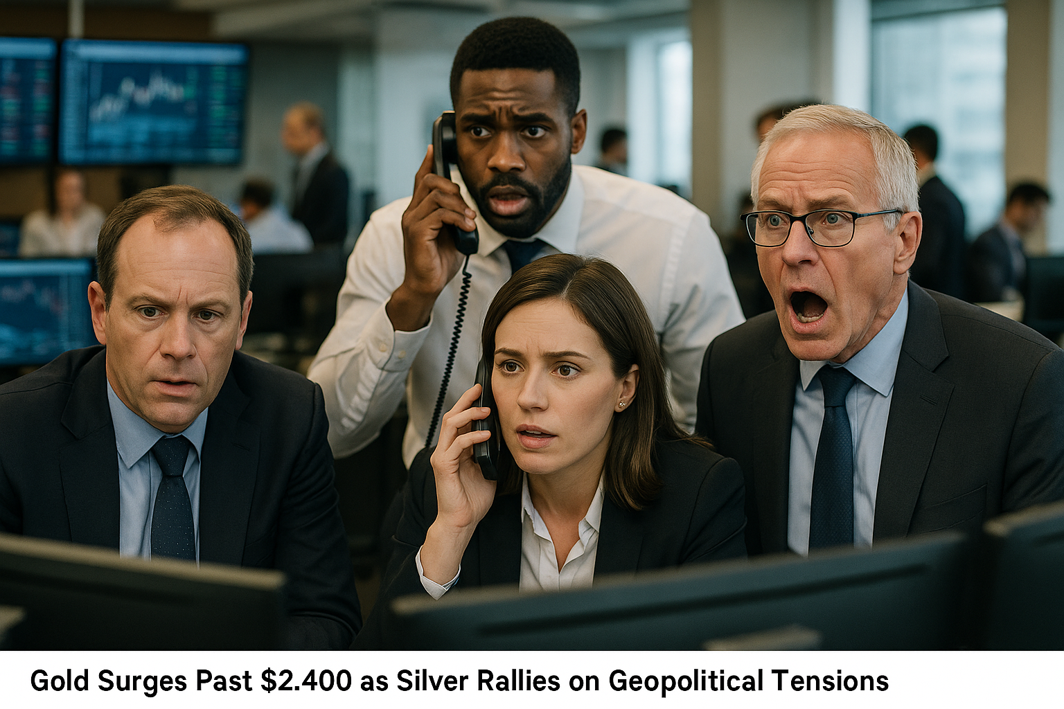 Gold Surges Past $5,000 as Silver Rallies on Geopolitical Tensions