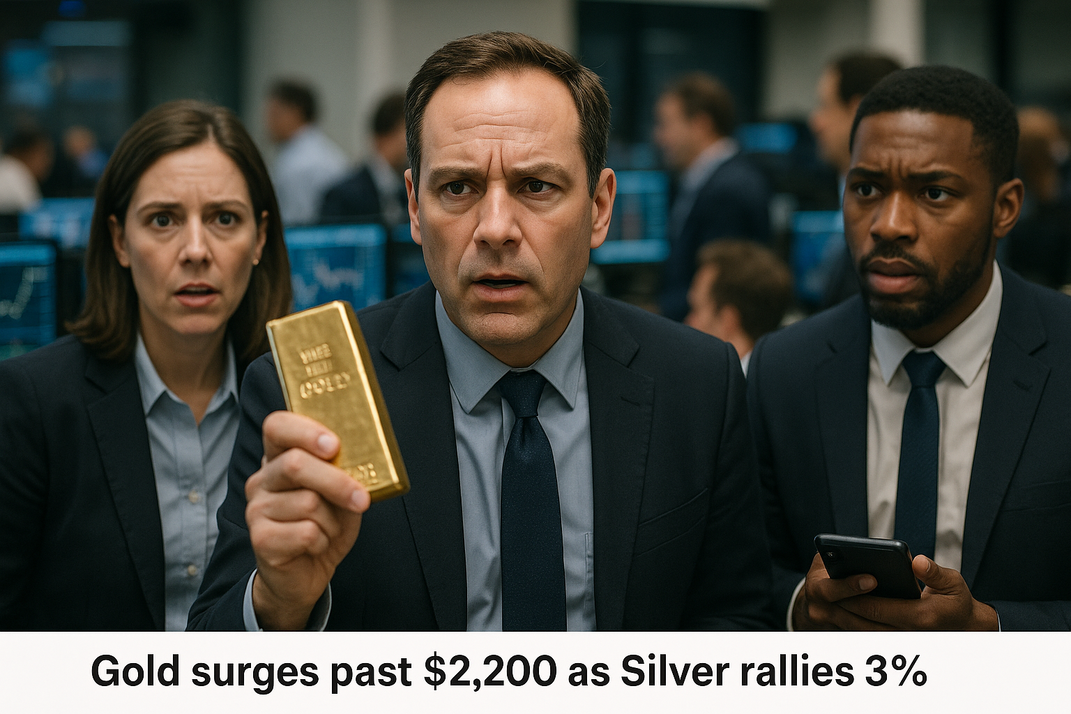 Gold Surges Past $5,200 as Silver Rallies 3% Amid Safe-Haven Demand