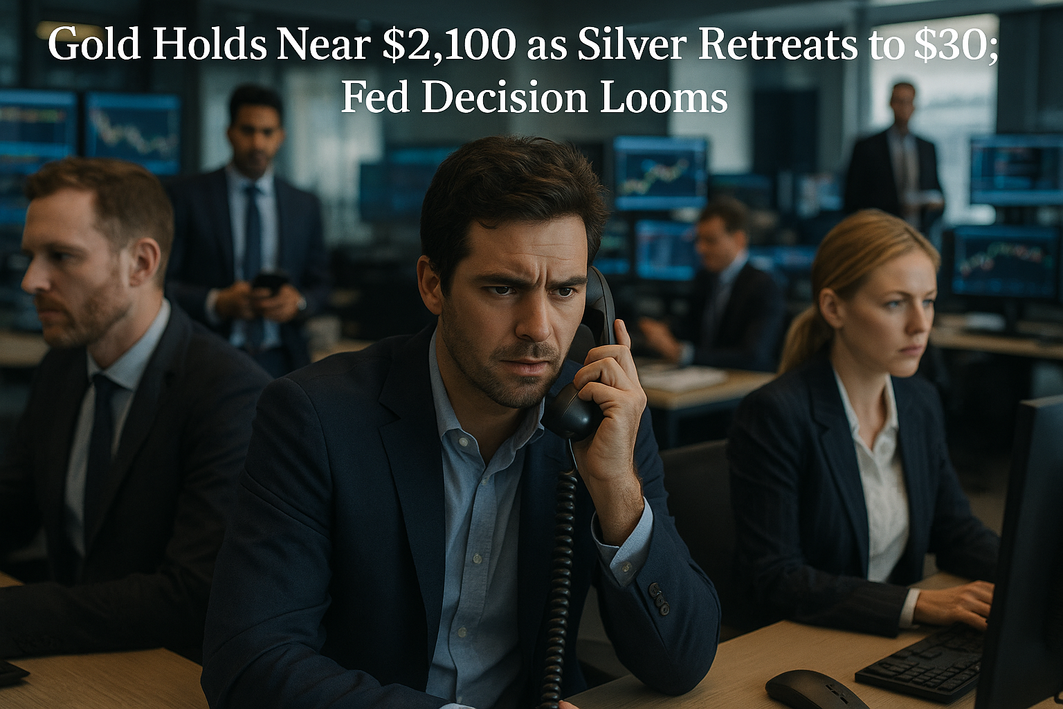 Gold Holds Near $5,100 as Silver Retreats to $80; Fed Decision Looms