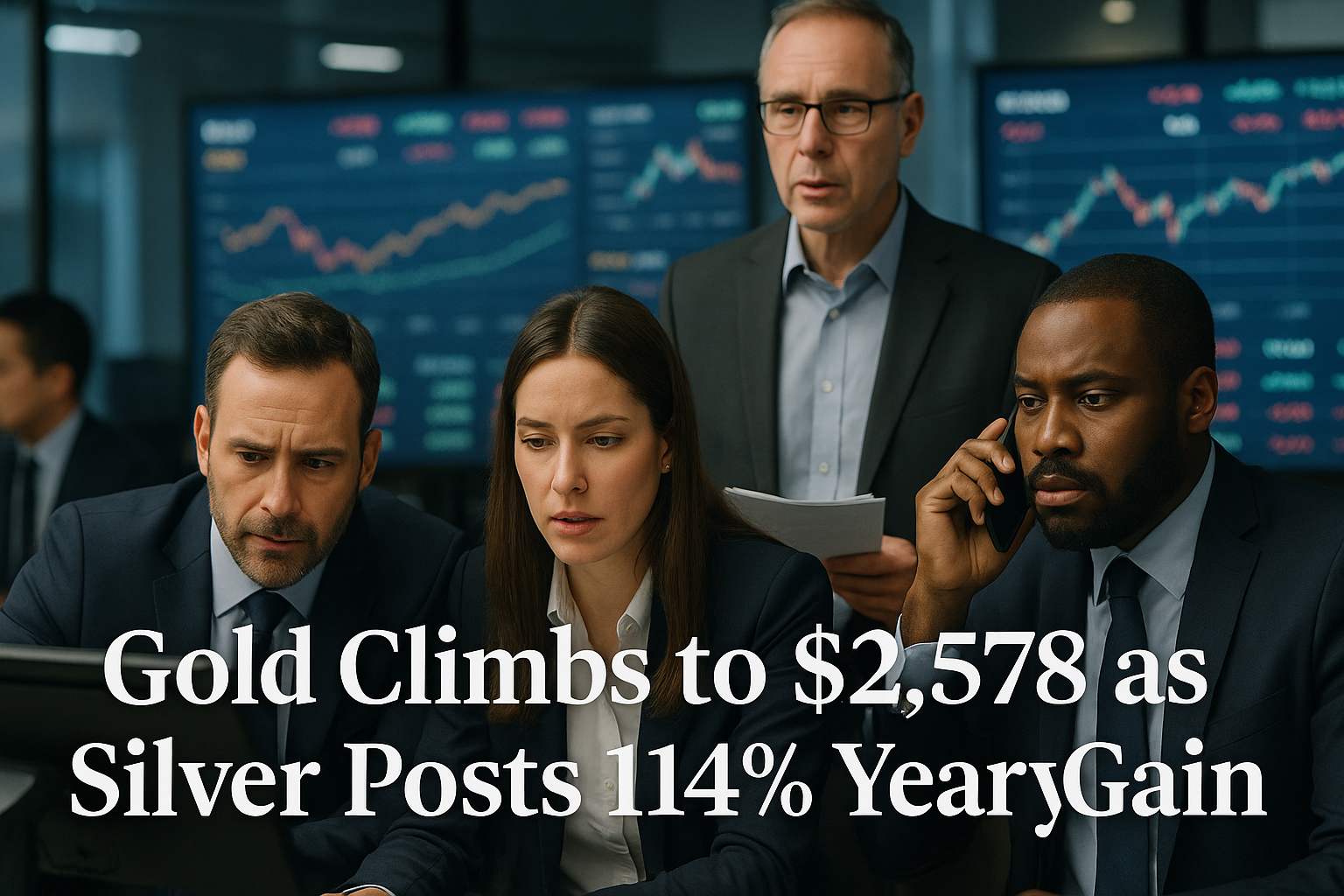 Gold Climbs to $4,578 as Silver Posts 114% Yearly Gain