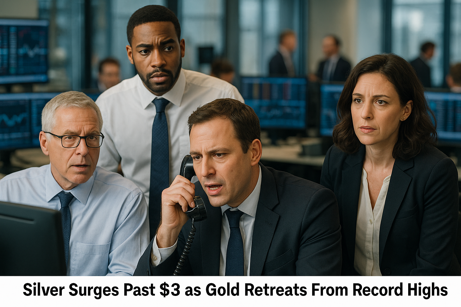 Silver Surges Past $73 as Gold Retreats From Record Highs