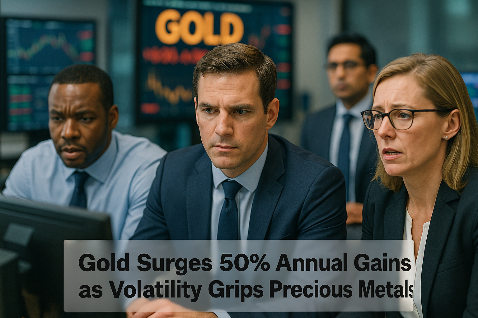 Gold Surges 50% Annual Gains as Volatility Grips Precious Metals