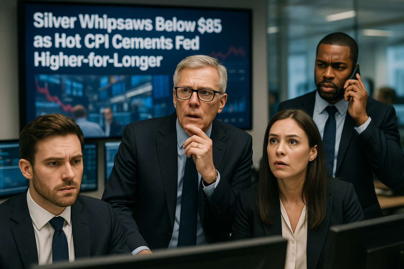 Silver Whipsaws Below $85 as Hot CPI Cements Fed Higher-for-Longer