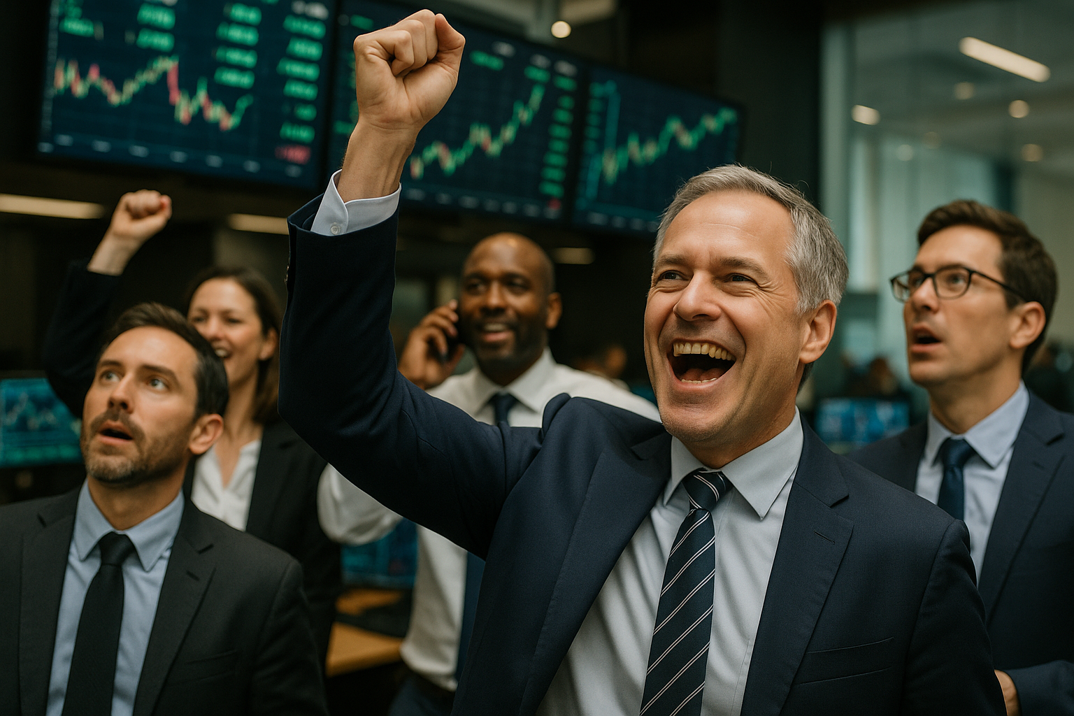 Dow Hits Record as US-Iran Ceasefire, Nvidia Blowout Power Rally