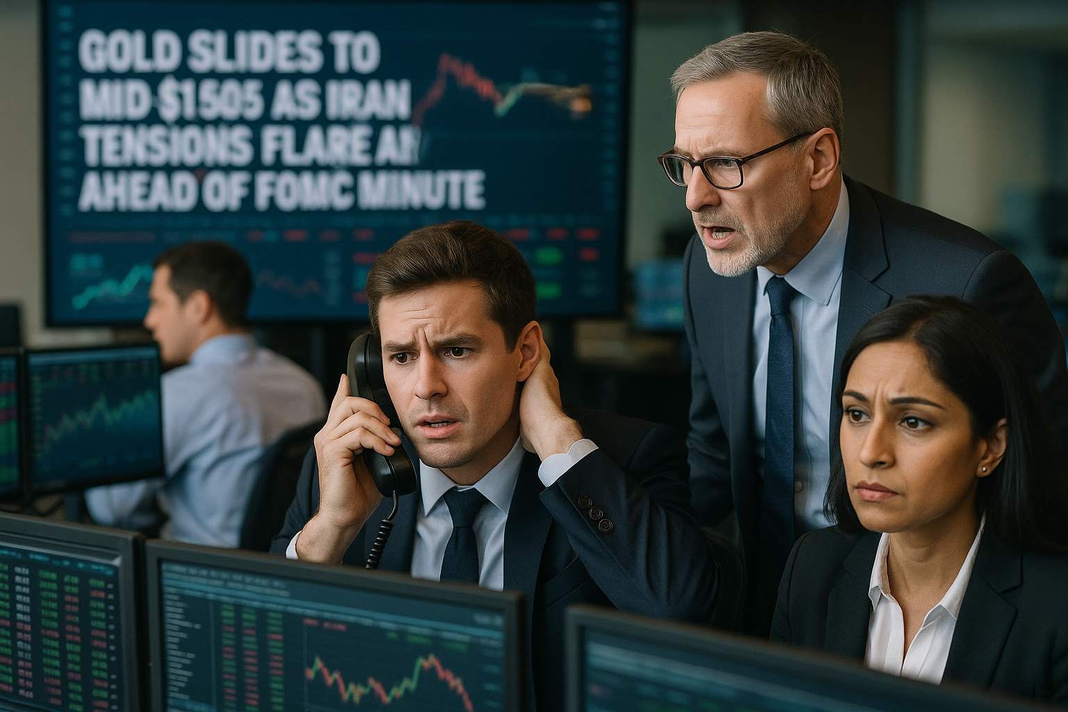 Gold Slides to $4,050 as Iran Tensions Flare Ahead of FOMC Minutes