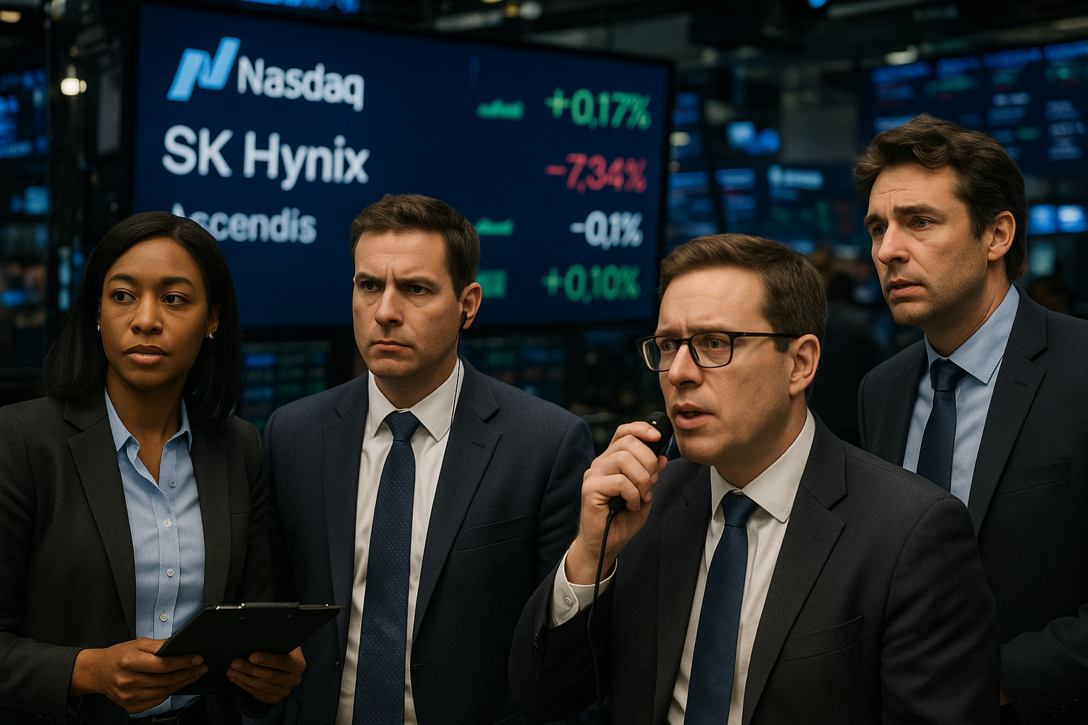 Nasdaq Holds AI Trade as SK Hynix Debut Looms, Oil Jumps on Iran