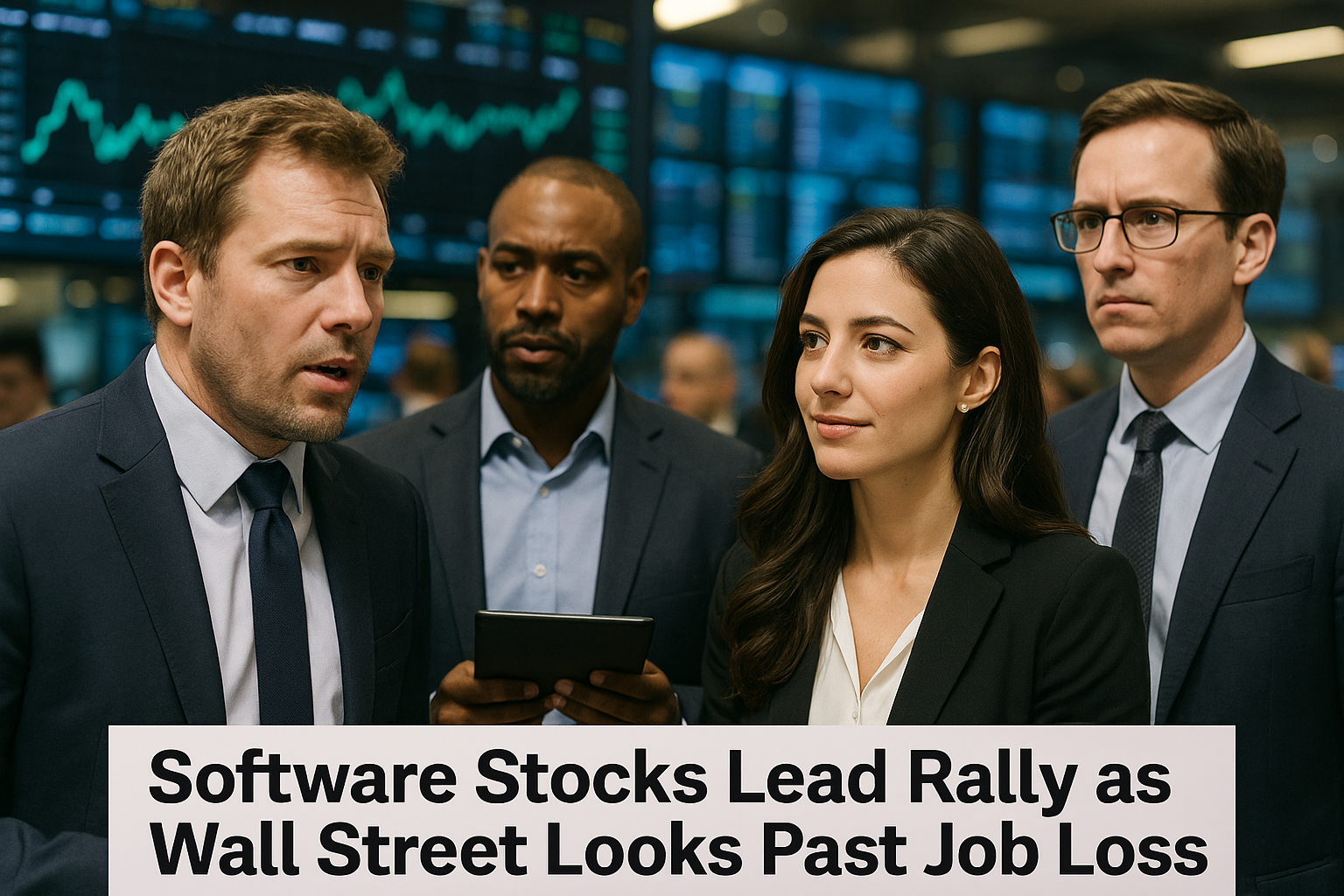Software Stocks Lead Rally as Wall Street Looks Past Job Losses